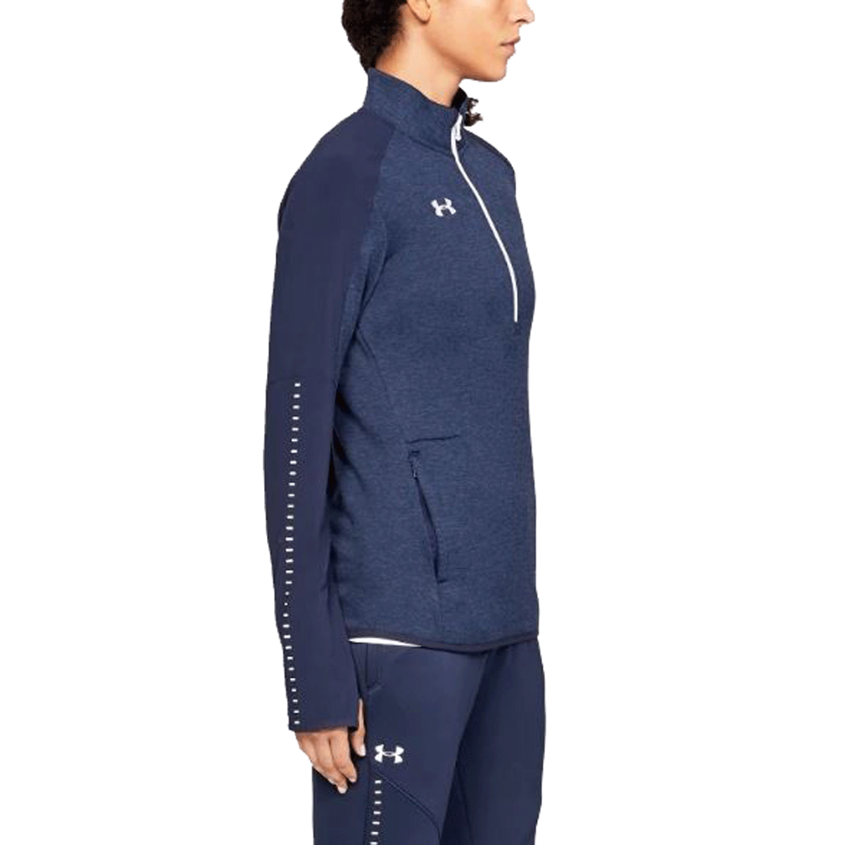 Under Armour Women s Midnight Navy Qualifier Hybrid 1 2 Zip