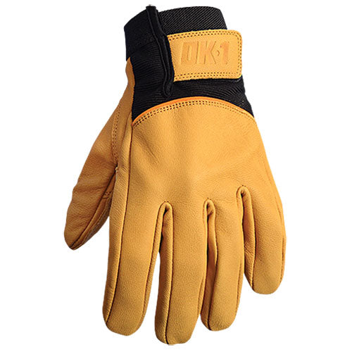 OccuNomix Khaki Anti Vibration Pre-Curved D3O Powered Glove