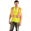 OccuNomix Men's Yellow High Visibility Premium Mesh Two-Tone Safety Vest