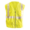 OccuNomix Men's Yellow High Visibility Premium Mesh/Solid Gloss Safety Vest