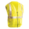 OccuNomix Men's Yellow High Visibility Premium Mesh Gloss Safety Vest