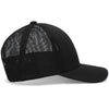 Pacific Headwear Black Low-Pro Trucker Cap
