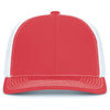Pacific Headwear Red/White/RedContrast Stitch Trucker Pacflex Snapback Cap
