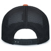 Pacific Headwear White/Light Charcoal/RustContrast Stitch Trucker Pacflex Snapback Cap