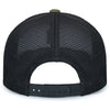 Pacific Headwear White/Light Charcoal/MossContrast Stitch Trucker Pacflex Snapback Cap