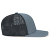 Pacific Headwear Graphite/Black/GraphiteContrast Stitch Trucker Pacflex Snapback Cap