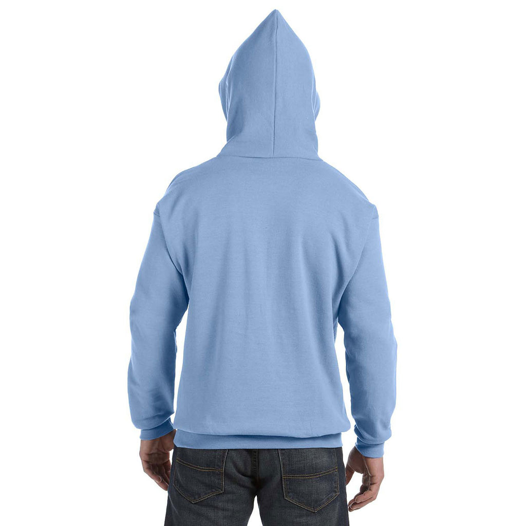 Hanes Men's Light Blue 7.8 oz. EcoSmart 50/50 Pullover Hood
