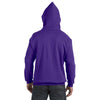 Hanes Men's Purple 7.8 oz. EcoSmart 50/50 Pullover Hood