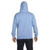 Hanes Men's Light Blue 7.8 oz. EcoSmart 50/50 Full-Zip Hood