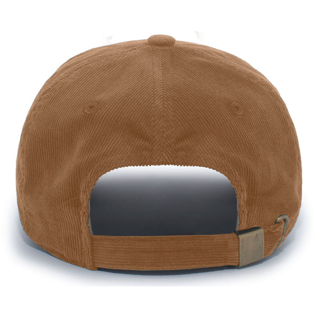 Pacific Headwear Brown Hybrid Corduroy Dad Cap