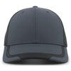 Pacific Headwear Carbon/Black/Carbon Welded Sideline Cap