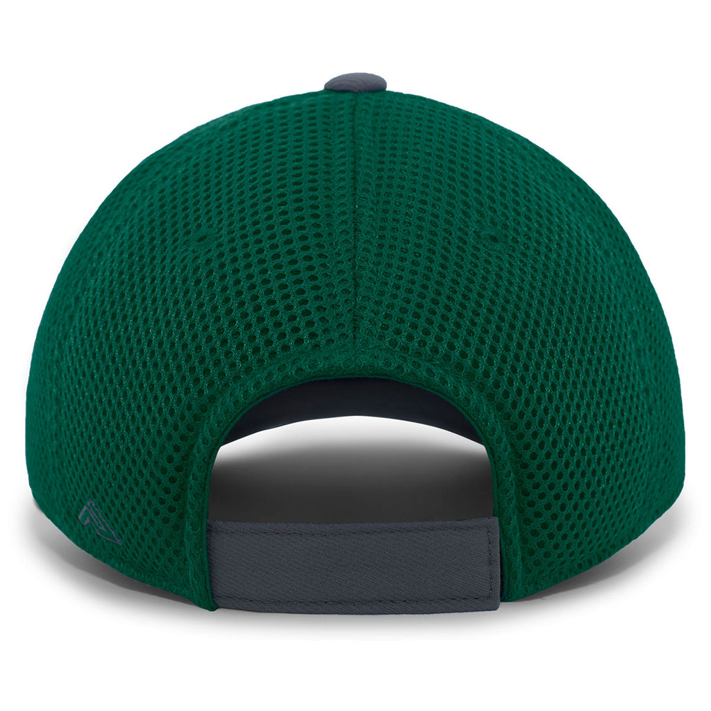 Pacific Headwear Carbon/Dark Green/Carbon Welded Sideline Cap