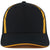 Pacific Headwear Black/Gold Coolcore Sildline Snapback Cap