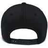 Pacific Headwear Black/Red Coolcore Sideline Snapback Cap