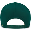 Pacific Headwear Dark Green/Gold Coolcore Sideline Snapback Cap