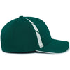 Pacific Headwear Dark Green/White Coolcore Sideline Snapback Cap
