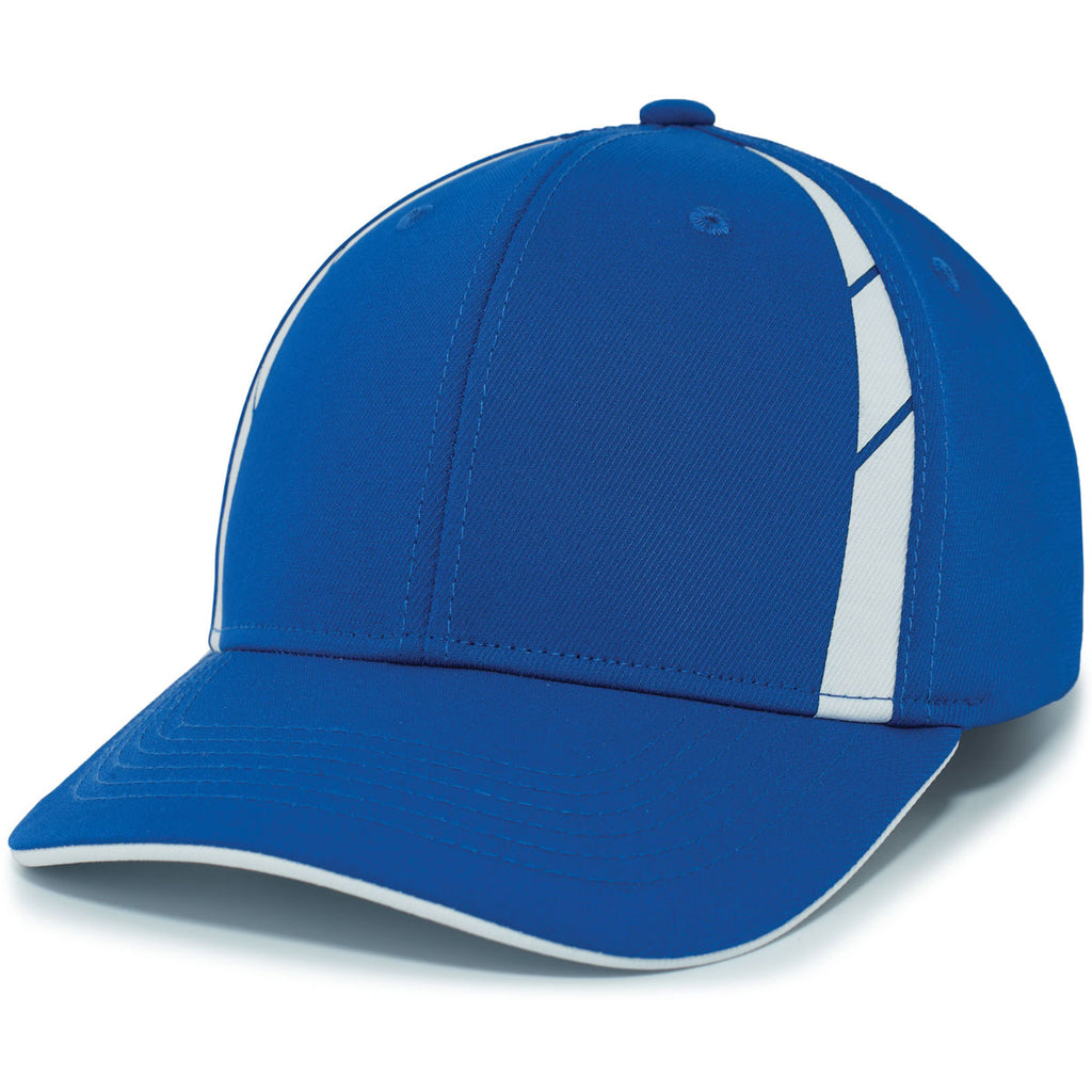 Pacific Headwear Royal/White Coolcore Sideline Snapback Cap