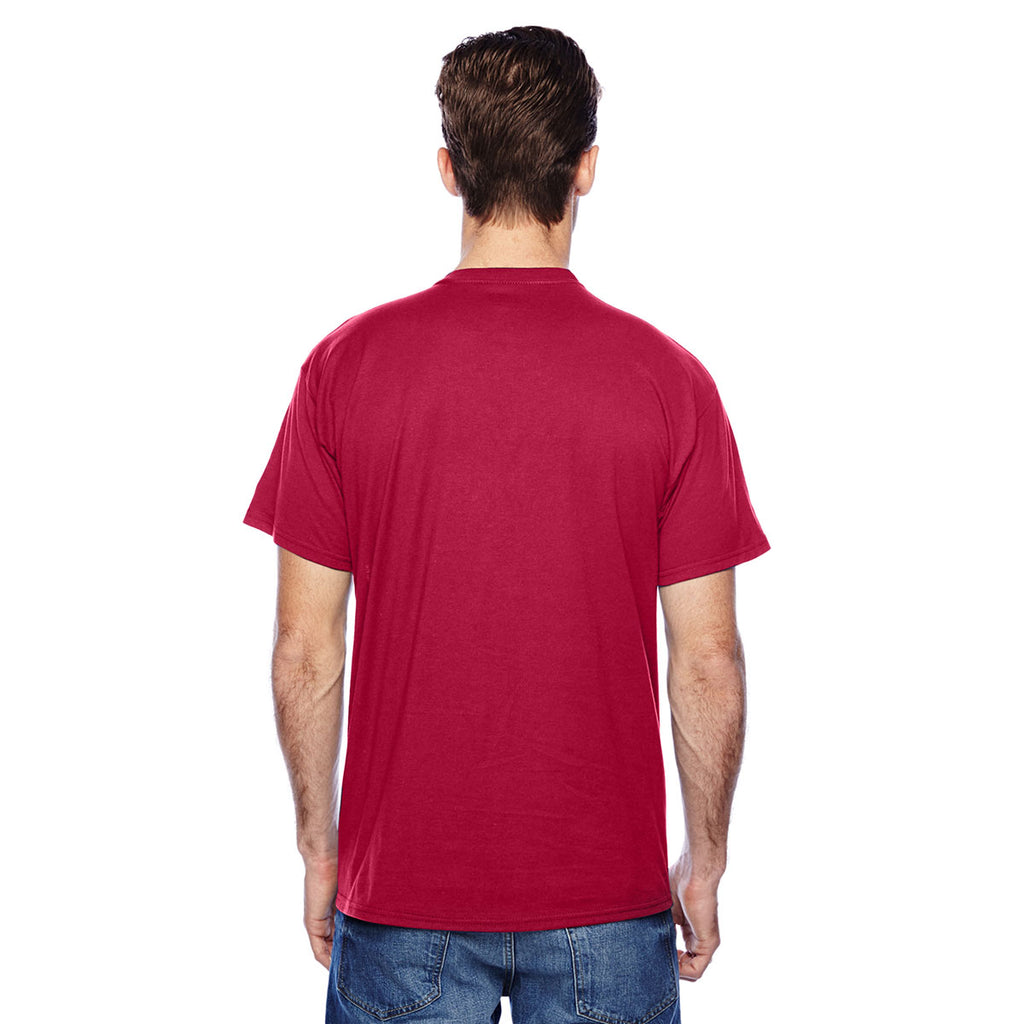 Hanes Men's Deep Red 4.5 oz. X-Temp Performance T-Shirt