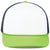 Pacific Headwear White/Navy/Neon Green Foamie Fresh Trucker Cap
