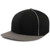 Pacific Headwear Black/Graphite Momentum Team Cap