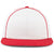Pacific Headwear White/Red Momentum Team Cap