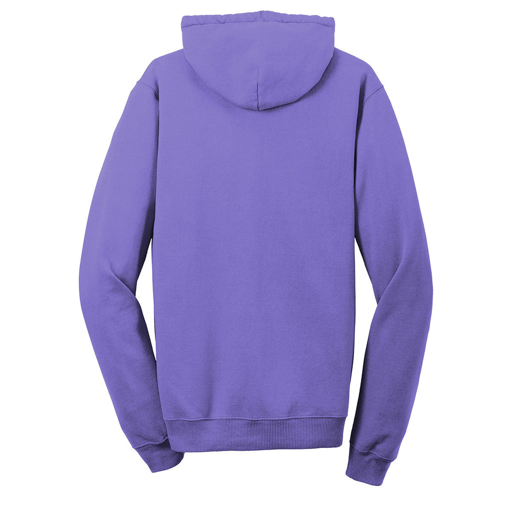 Port & Company Unisex Amethyst Beach Wash Garment-Dyed Pullover Hooded Sweatshirt