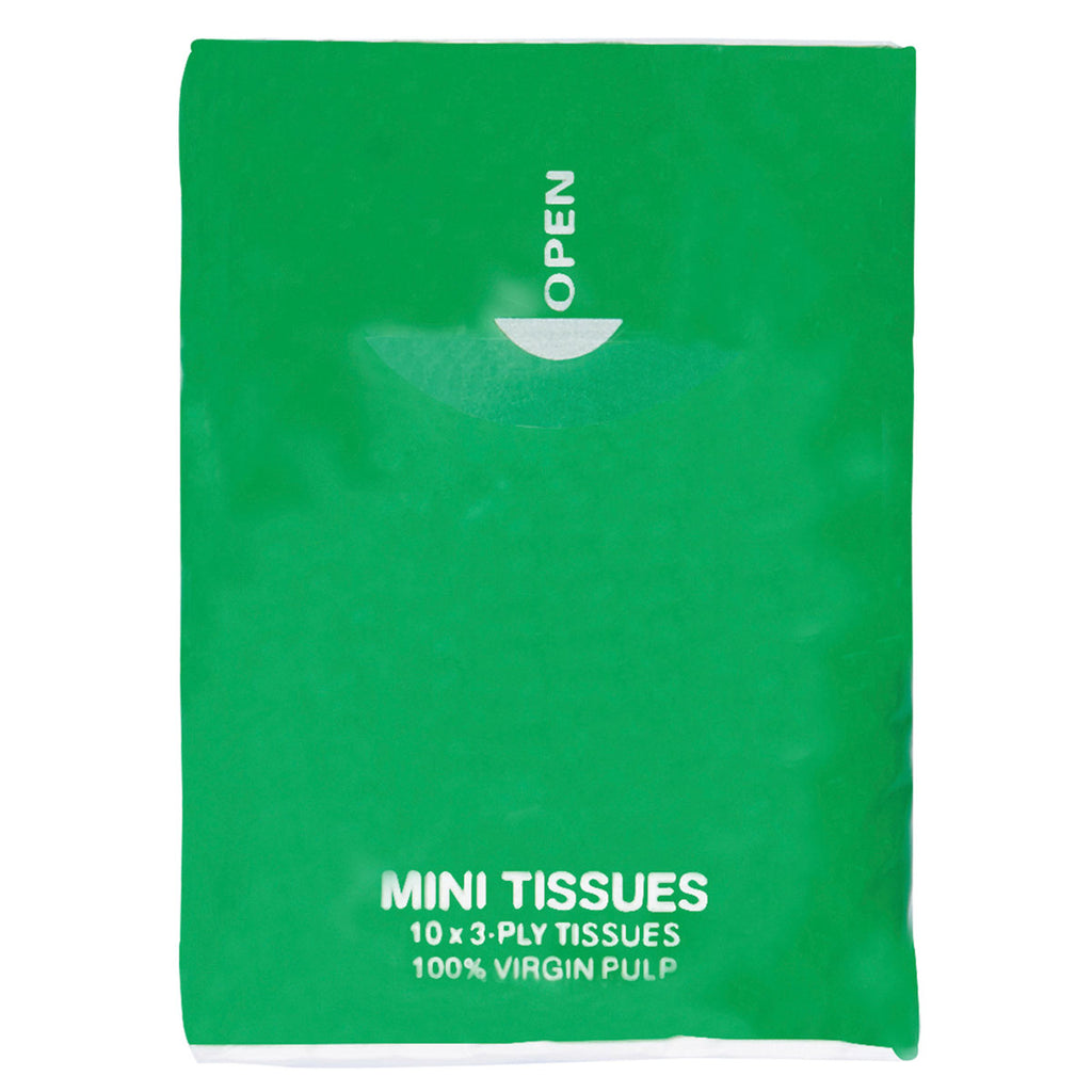 Primeline Green Mini Tissue Packet