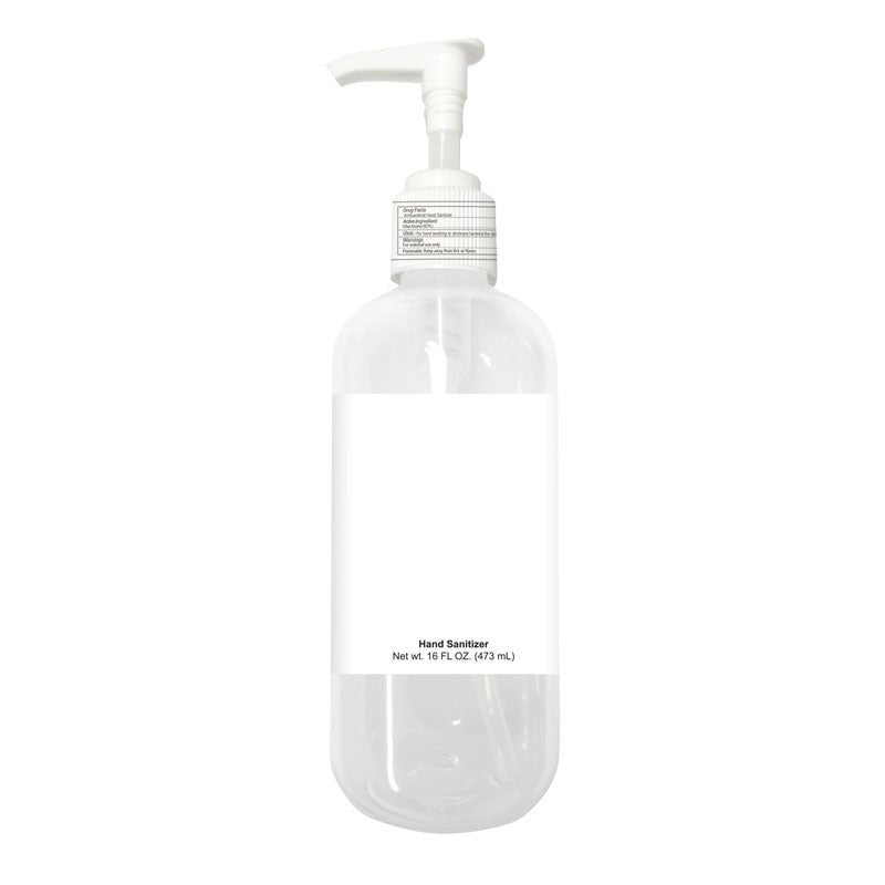 Primeline White Sanitizer with Pump - 16 oz.