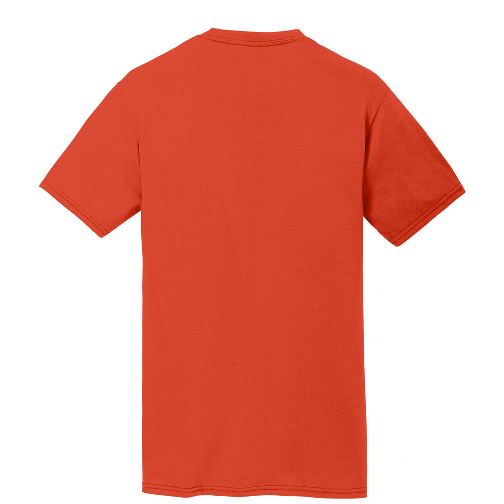 Port & Company Men's Orange Performance Blend Tee