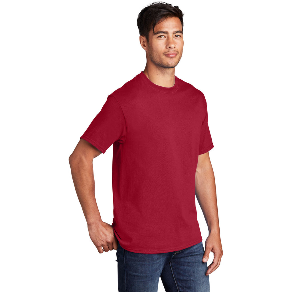 Port & Company Men's Red Core Cotton DTG Tee