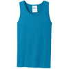 Port & Company Men's Neon Blue Core Cotton Tank Top