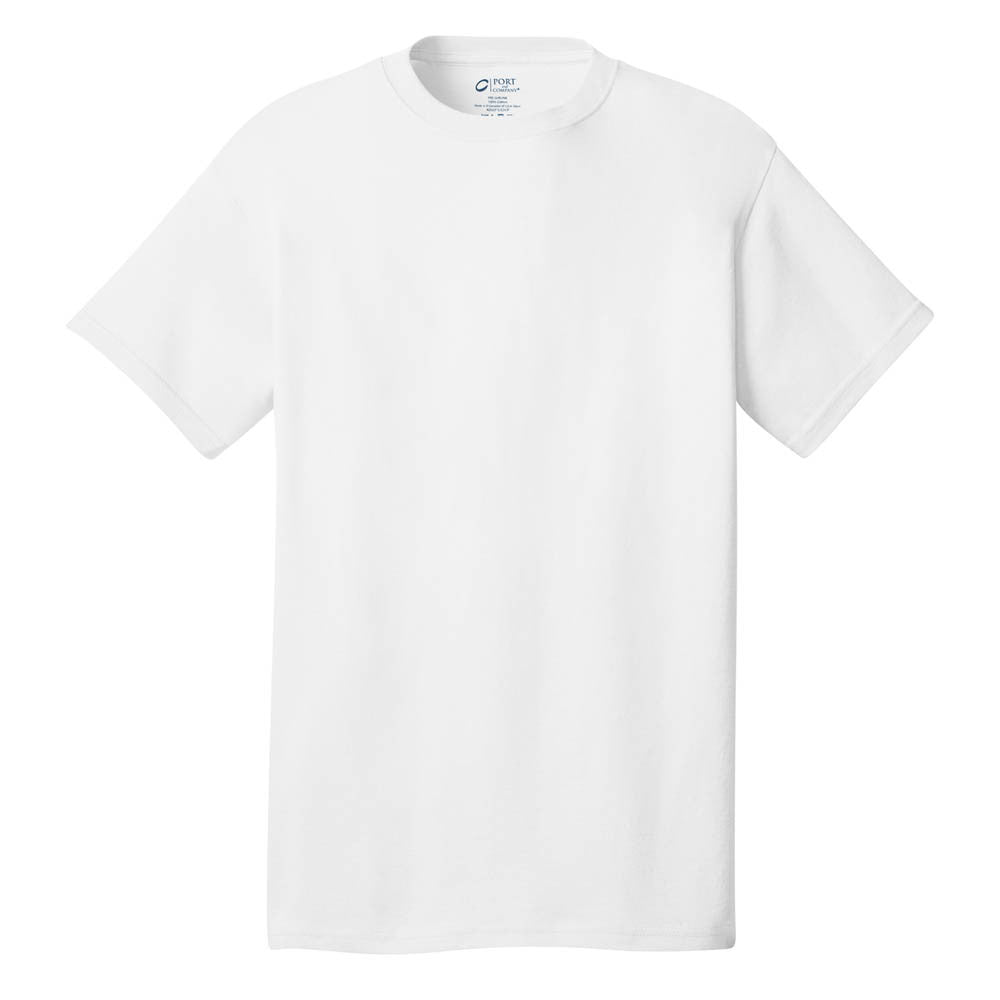 Port & Company Men's White Essential T-Shirt