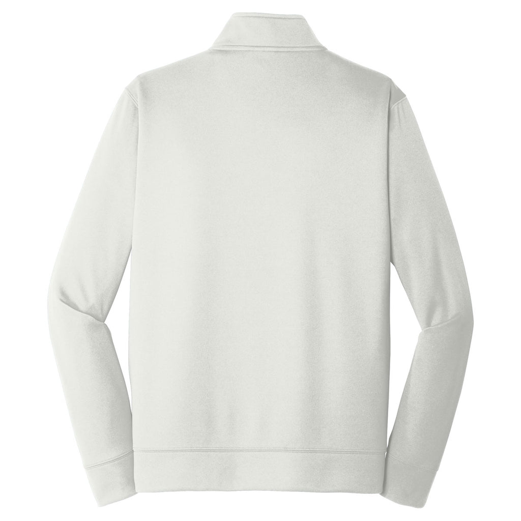 Port & Company Men's Silver Performance Fleece 1/4-Zip Pullover Sweatshirt
