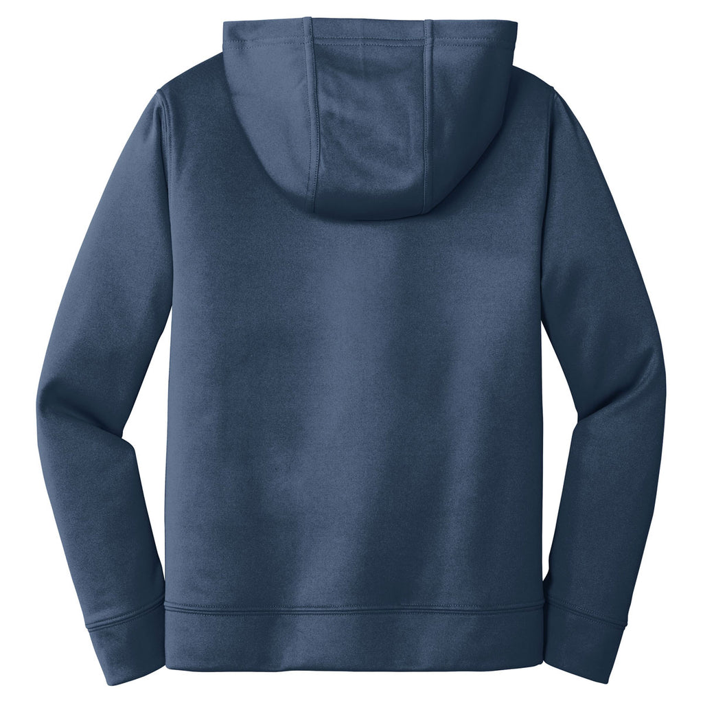 Port & Company Youth Deep Navy Performance Fleece Pullover Hooded Sweatshirt