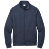 Port & Company Men's Navy Core Fleece Cadet Full-Zip Sweatshirt