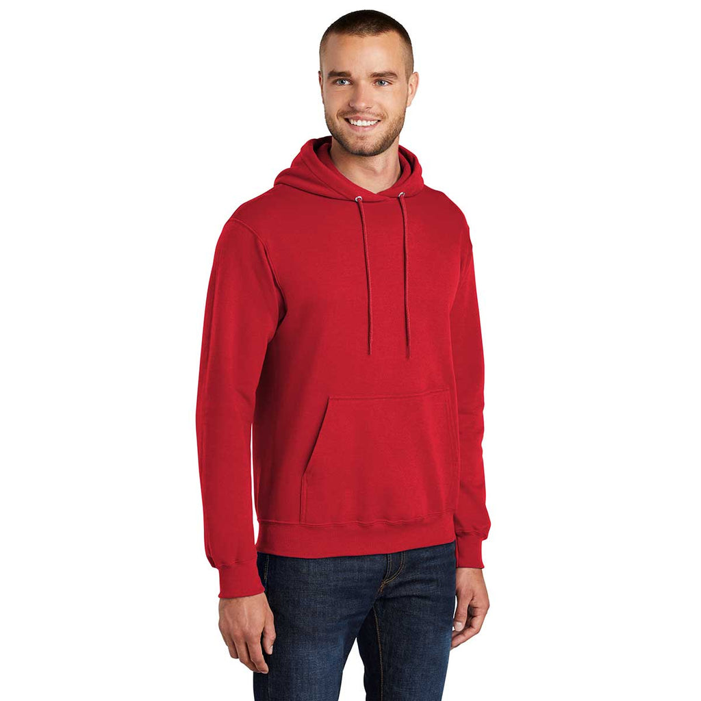 Port & Company Men's Red Tall Core Fleece Pullover Hoodie