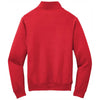 Port & Company Men's Red Core Fleece 1/4 Zip Pullover Sweatshirt