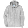 Port & Company Men's Ash Core Fleece Full-Zip Hooded Sweatshirt