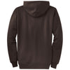 Port & Company Men's Dark Chocolate Brown Core Fleece Full-Zip Hooded Sweatshirt