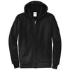 Port & Company Men's Jet Black Core Fleece Full-Zip Hooded Sweatshirt