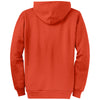 Port & Company Men's Orange Core Fleece Full-Zip Hooded Sweatshirt