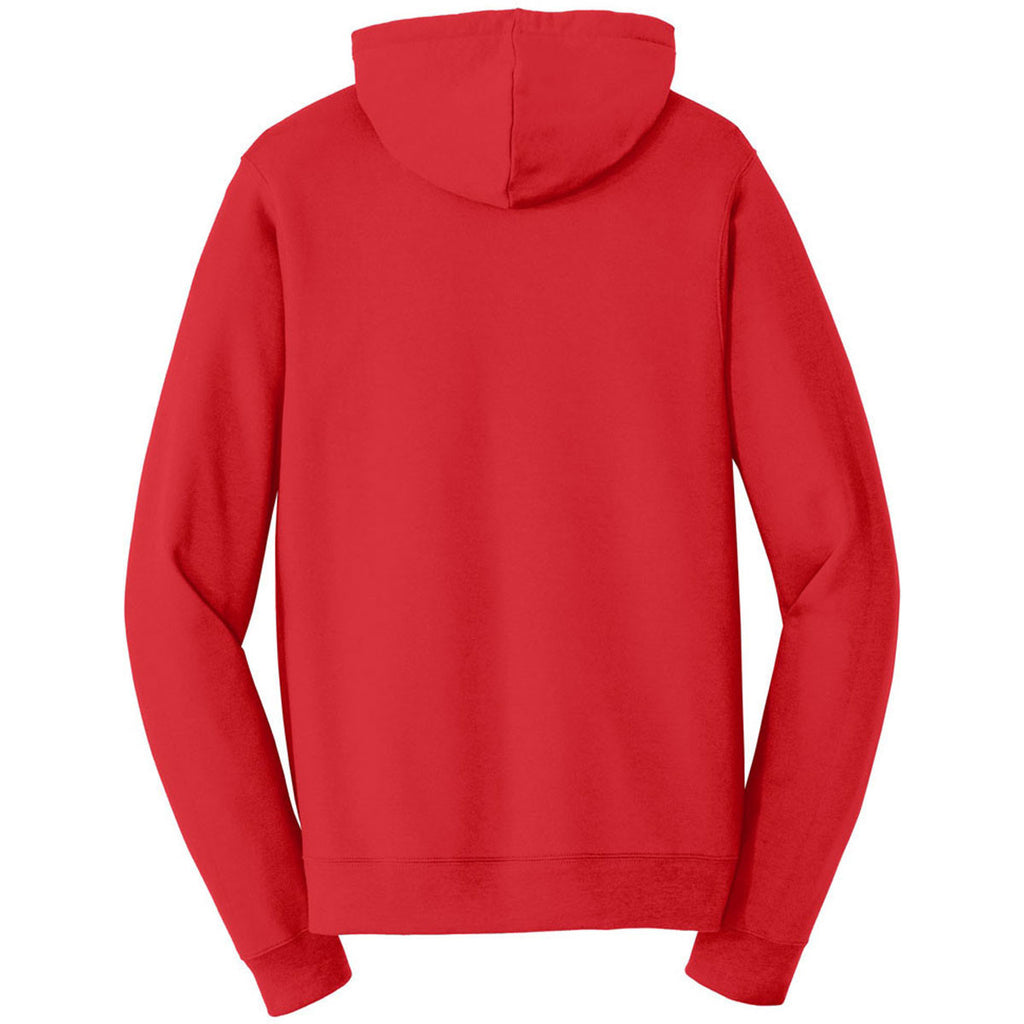 Port & Company Men's Bright Red Fan Favorite Fleece Pullover Hooded Sw