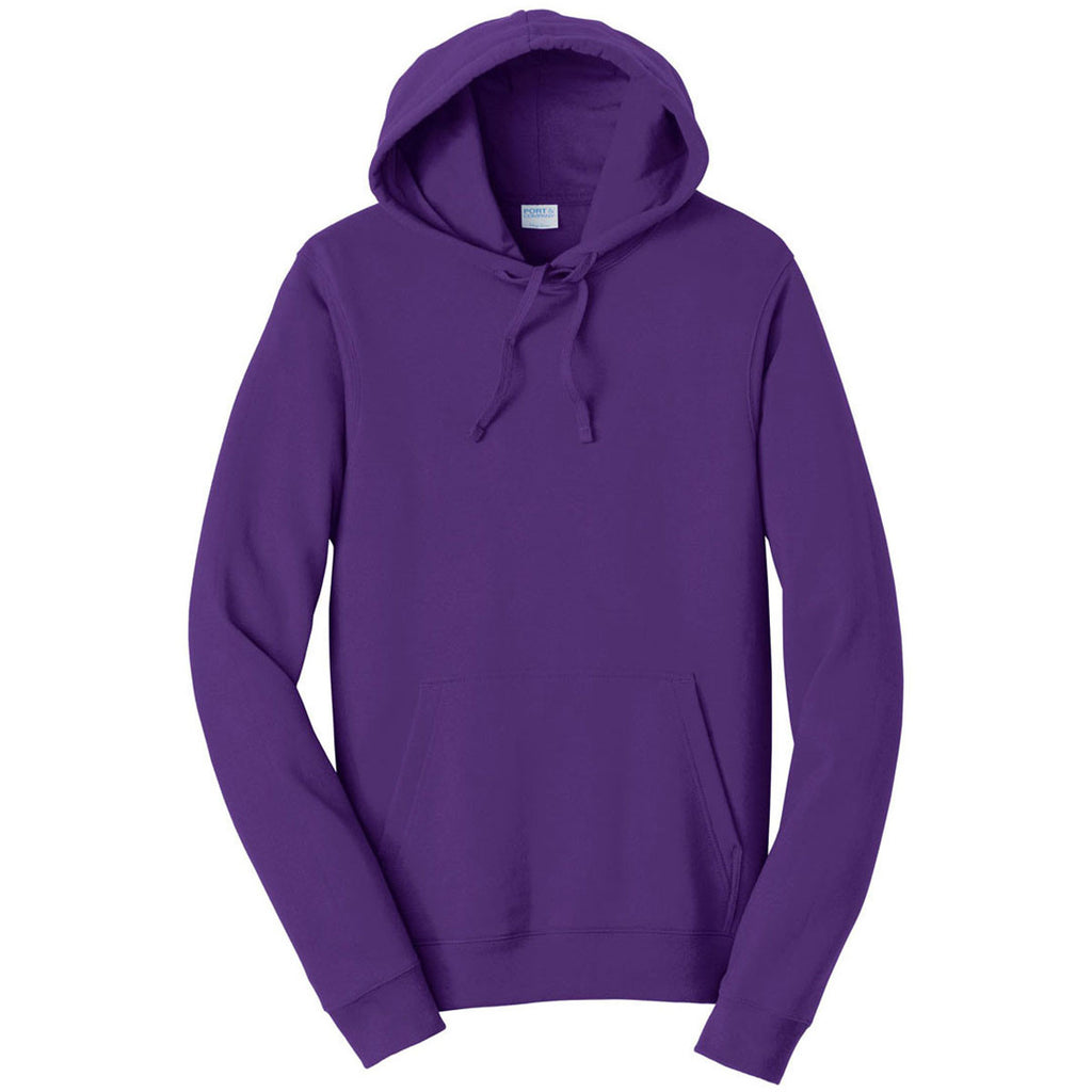 Port & Company Men's Team Purple Fan Favorite Fleece Pullover Hooded S