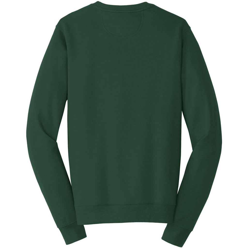 Port & Company Men's Forest Green Fan Favorite Fleece Crewneck Sweatshirt