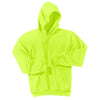 Port & Company Men's Safety Green Essential Fleece Pullover Hooded Sweatshirt