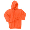 Port & Company Men's Safety Orange Essential Fleece Pullover Hooded Sweatshirt