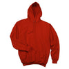 Screen Printed Port & Company Red Ultimate Hooded Sweatshirt