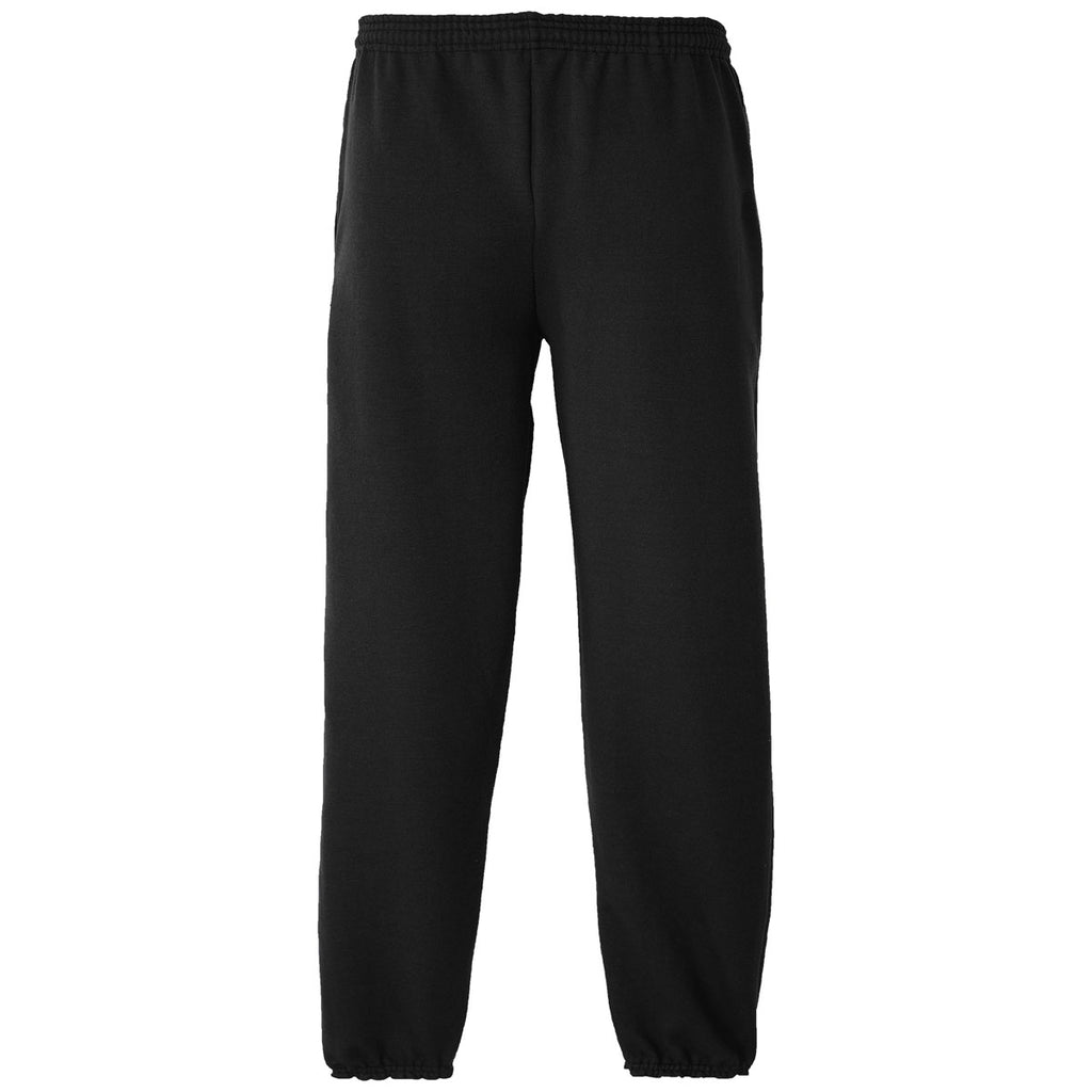 Port & Company Men's Jet Black Essential Fleece Sweatpant with Pockets