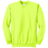 Port & Company Men's Safety Green Tall Essential Fleece Crewneck Sweatshirt