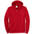 Port & Company Men's Red Essential Fleece Full-Zip Hooded Sweatshirt